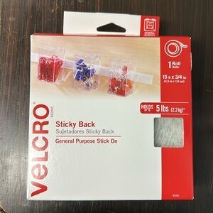 🔴3/$15 Velcro Sticky Back Tape Roll NEW holds up to 5 lbs general purpose